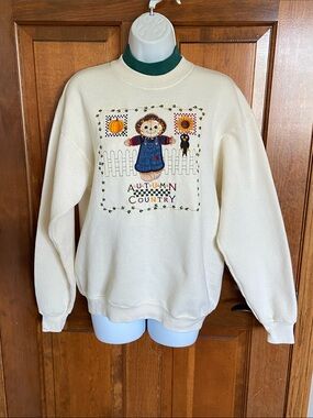 vintage Lee "Autumn Country" sweatshirt from the 1990s Embroidered Design Medium
